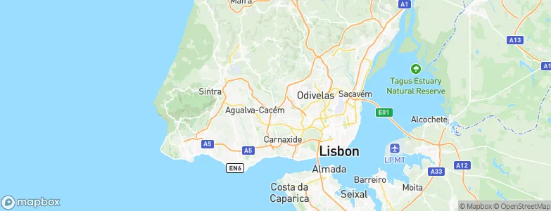 Belas, Portugal Map