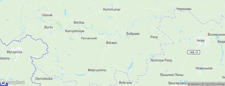Belaya, Russia Map