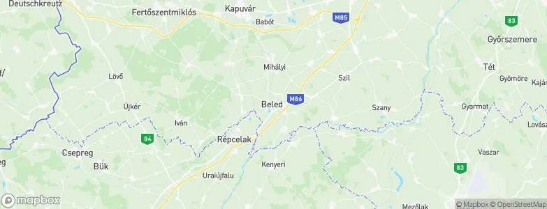 Beled, Hungary Map