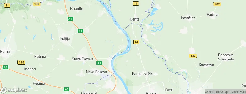 Belegiš, Serbia Map