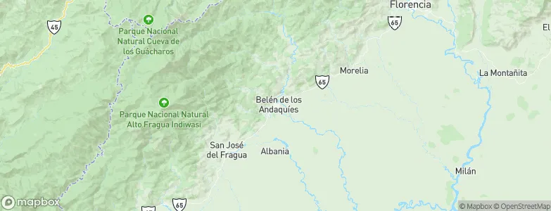 Belén de los Andaquíes, Colombia Map