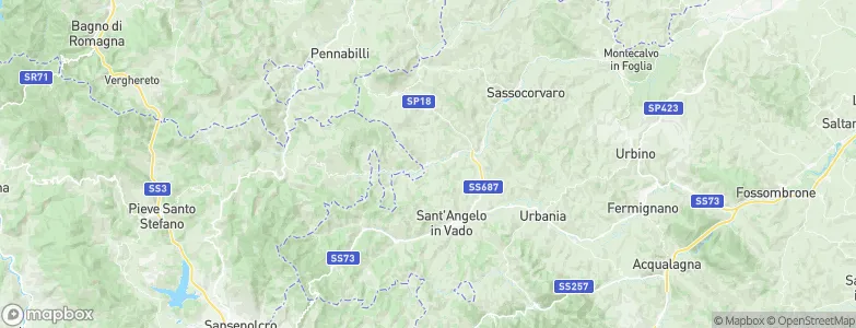 Belforte all'Isauro, Italy Map