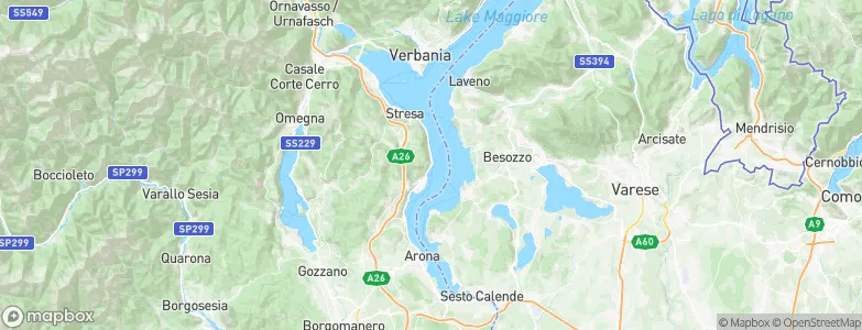 Belgirate, Italy Map