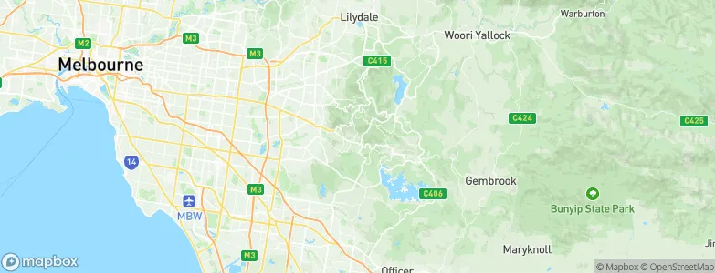 Belgrave, Australia Map