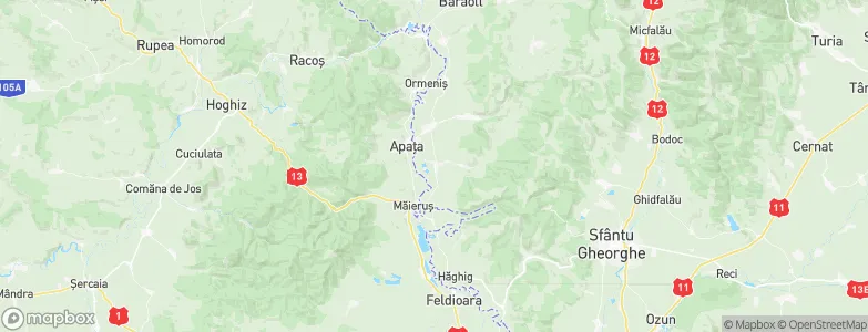 Belin, Romania Map