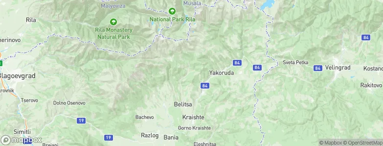 Belitsa, Bulgaria Map