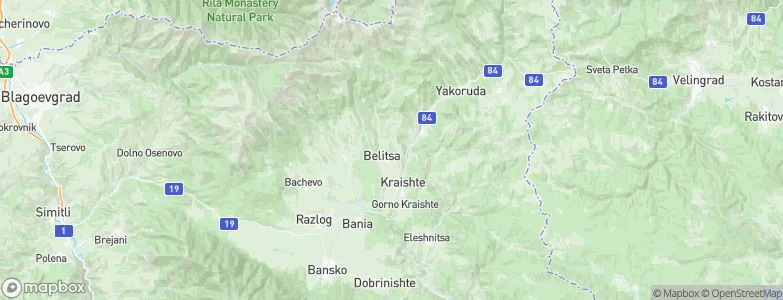 Belitsa, Bulgaria Map