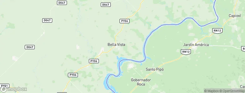 Bella Vista, Paraguay Map