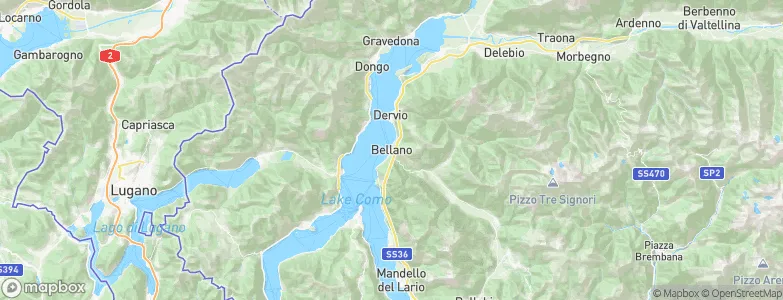 Bellano, Italy Map