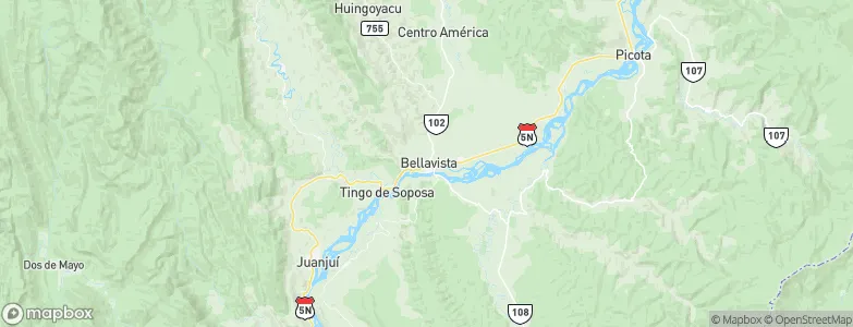 Bellavista, Peru Map