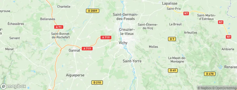 Bellerive-sur-Allier, France Map