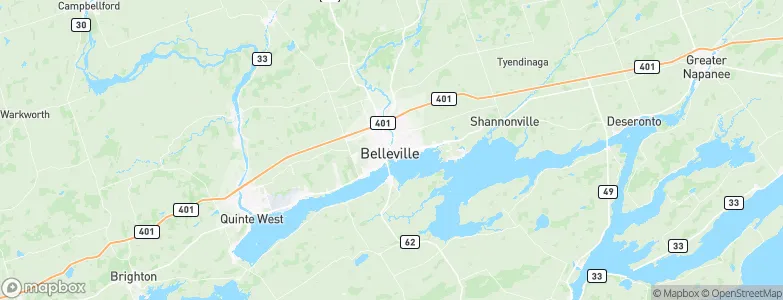 Belleville, Canada Map