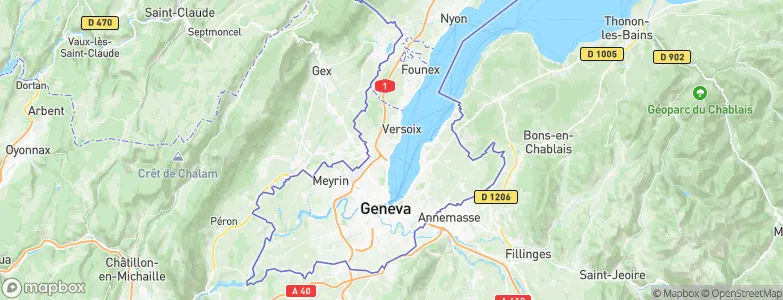 Bellevue, Switzerland Map
