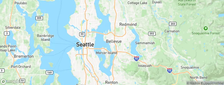 Bellevue, United States Map