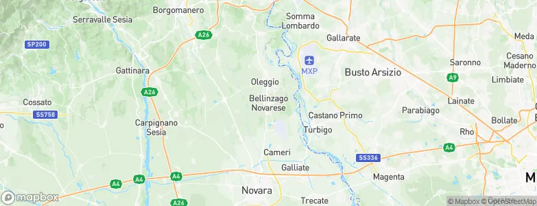 Bellinzago Novarese, Italy Map