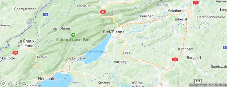 Bellmund, Switzerland Map