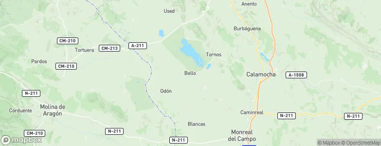 Bello, Spain Map