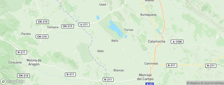 Bello, Spain Map