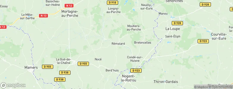 Bellou-sur-Huisne, France Map