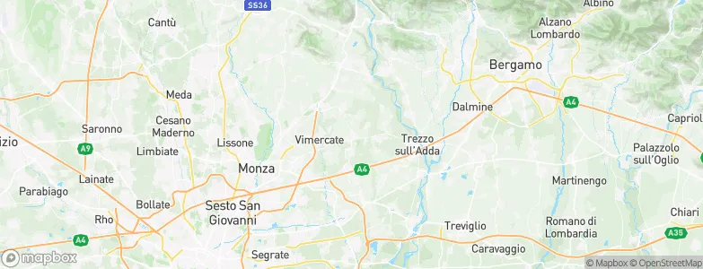 Bellusco, Italy Map
