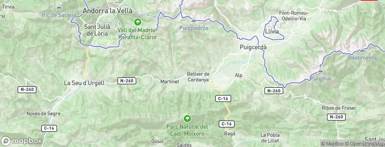 Bellver de Cerdanya, Spain Map