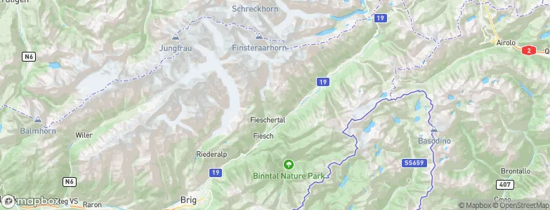Bellwald, Switzerland Map