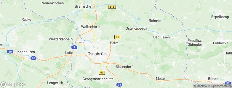 Belm, Germany Map