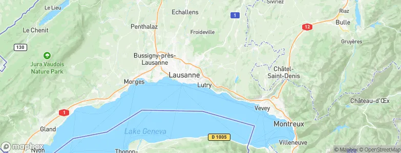 Belmont-sur-Lausanne, Switzerland Map
