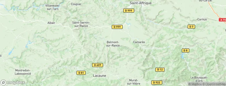 Belmont-sur-Rance, France Map