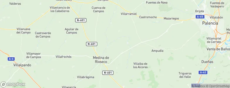 Belmonte de Campos, Spain Map