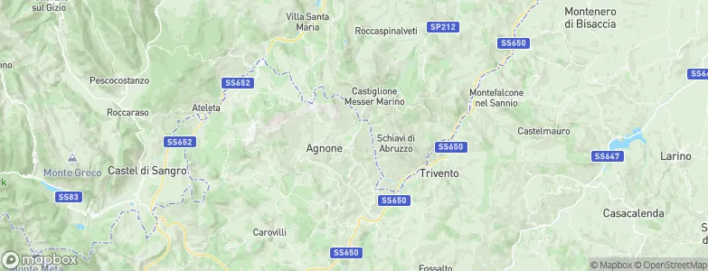 Belmonte del Sannio, Italy Map