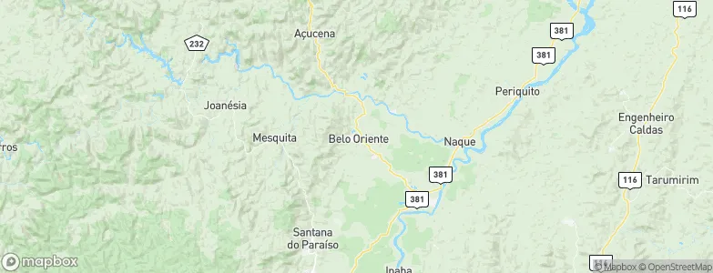 Belo Oriente, Brazil Map