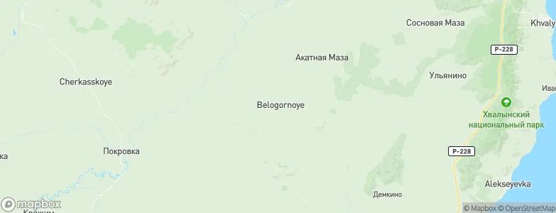 Belogornoye, Russia Map