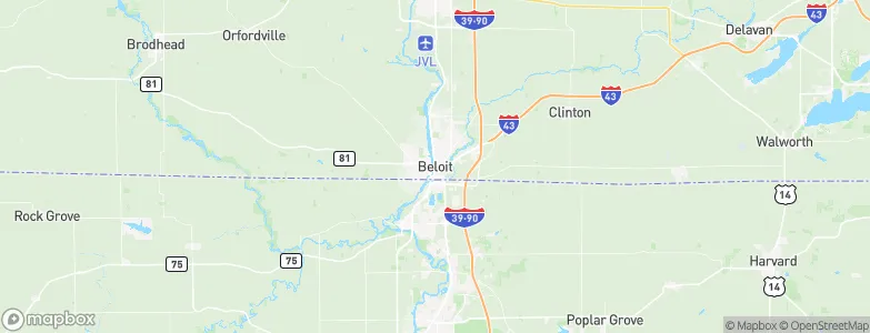 Beloit, United States Map