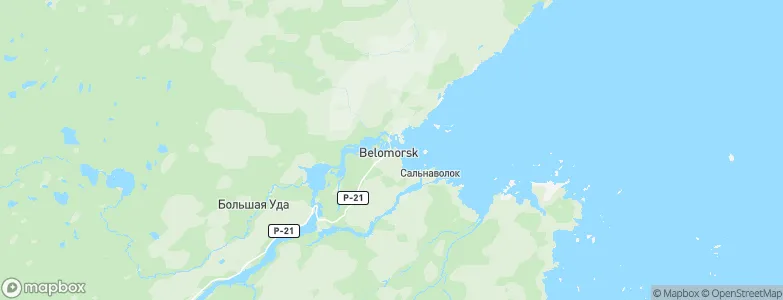 Belomorsk, Russia Map