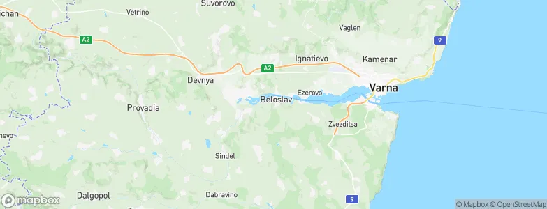Beloslav, Bulgaria Map