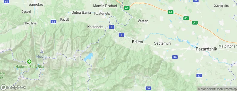Belovo, Bulgaria Map