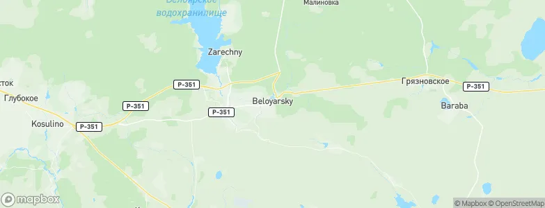 Beloyarskiy, Russia Map