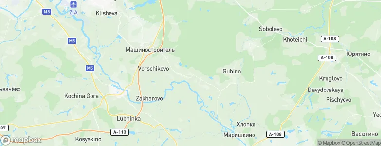 Beloye Ozero, Russia Map