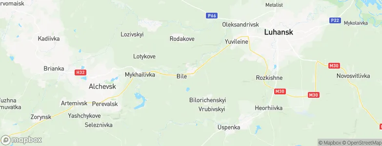Beloye, Ukraine Map