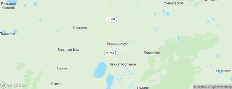 Belozërskoye, Russia Map