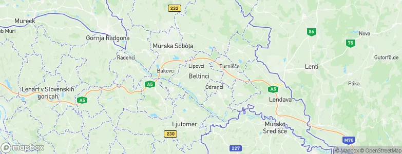 Beltinci, Slovenia Map