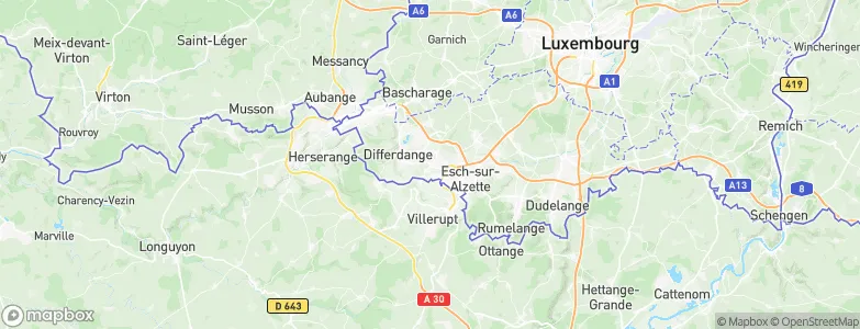Belvaux, Luxembourg Map