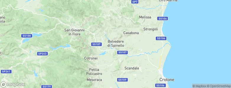 Belvedere di Spinello, Italy Map