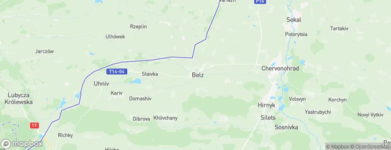 Belz, Ukraine Map