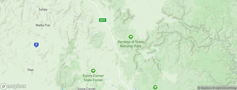 Ben Bullen, Australia Map