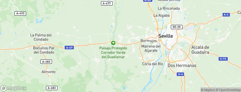 Benacazón, Spain Map