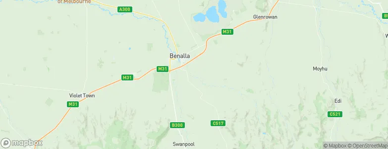 Benalla, Australia Map
