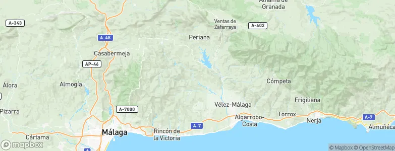 Benamargosa, Spain Map
