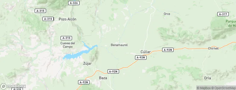 Benamaurel, Spain Map